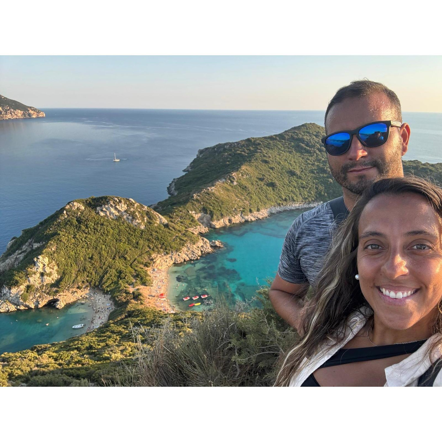 A nossa praia preferida em Corfu é a Porto Timoni Beach