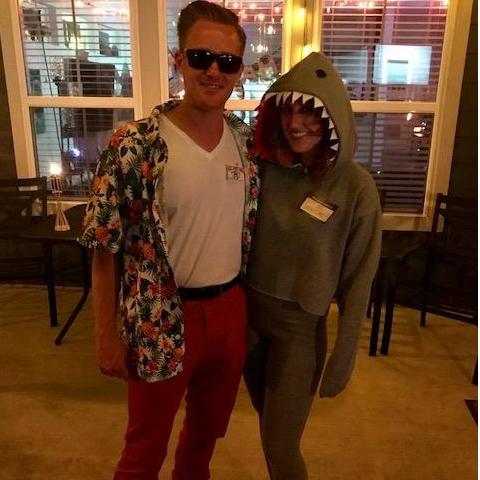Halloween 2018 as Ace Ventura and "It's Not Snowflake!" the shark
