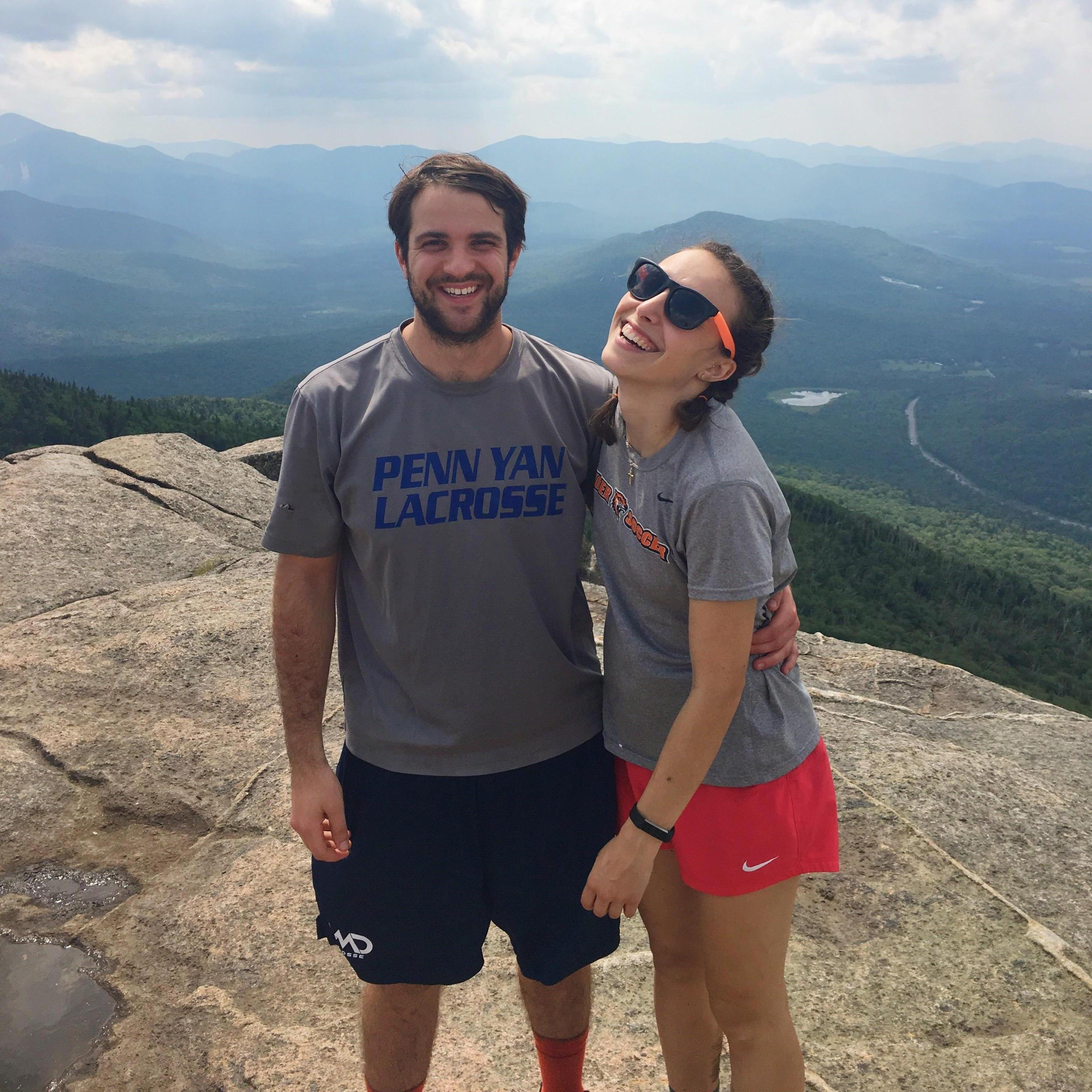 Hiking the top of Cascade Mountatin in the ADKs