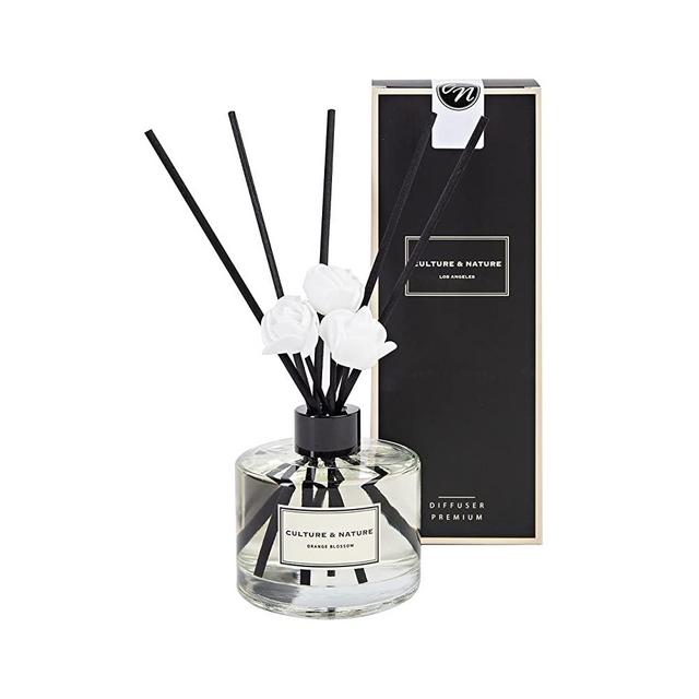 CULTURE & NATURE Reed Diffuser 6.7 oz ( 200ml ) Orange Blossom Scented Reed Diffuser Set