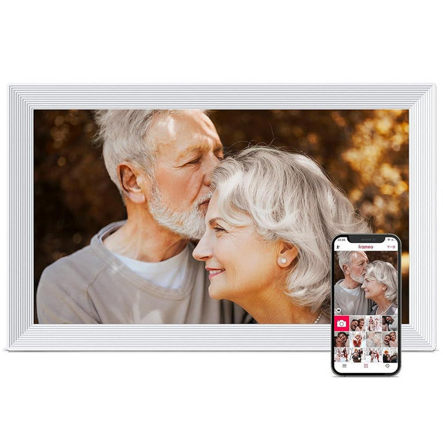 Digital Picture Frame, Frameo 15.6 inch Large Digital Photo Frame WiFi, 1920*1080 IPS FHD Touchscreen, 32GB Storage, Instant Share Pictures Video, Photo Frame Electronic, House Warming, Gift for Mom