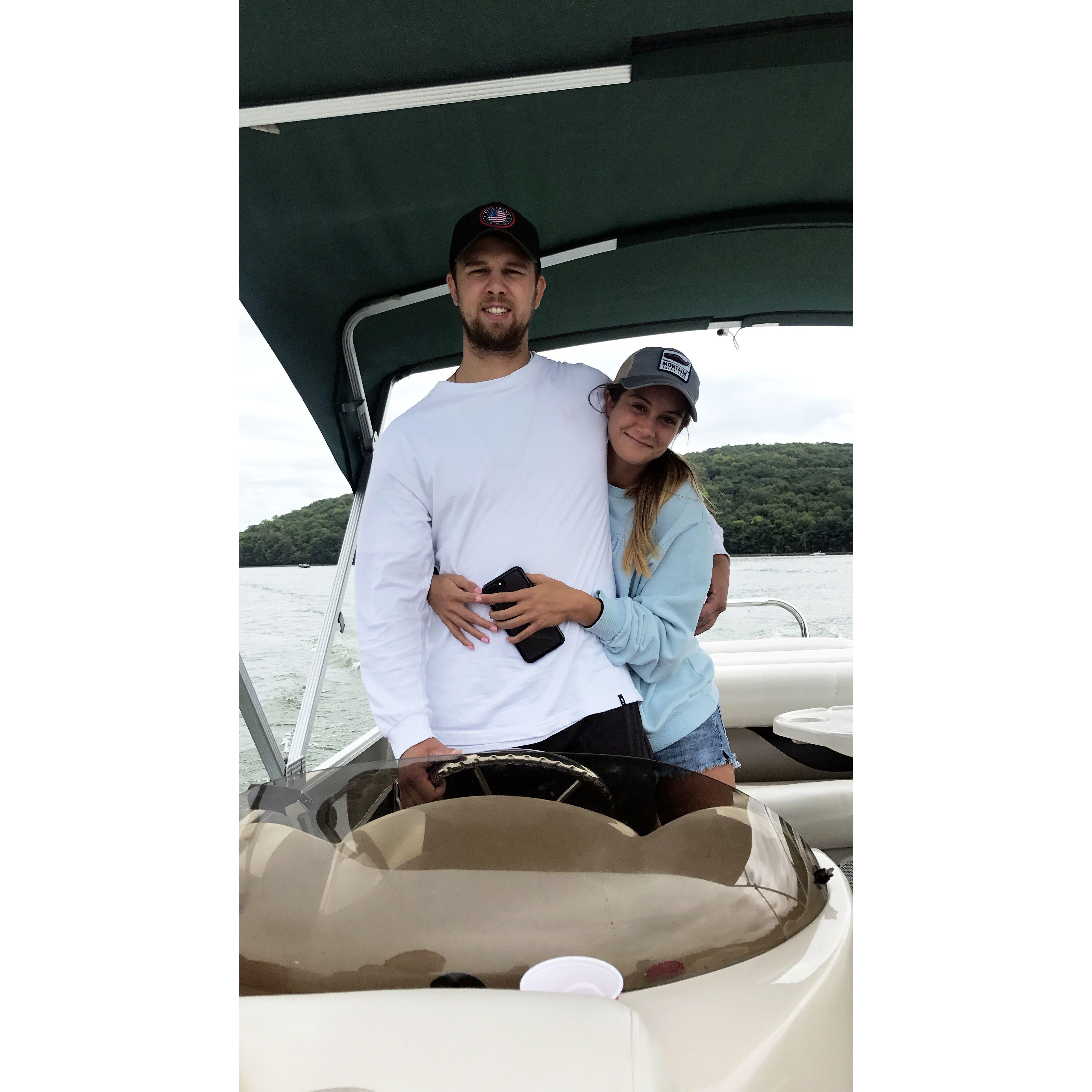 First time Anthony realized he might like Sam more than boating.