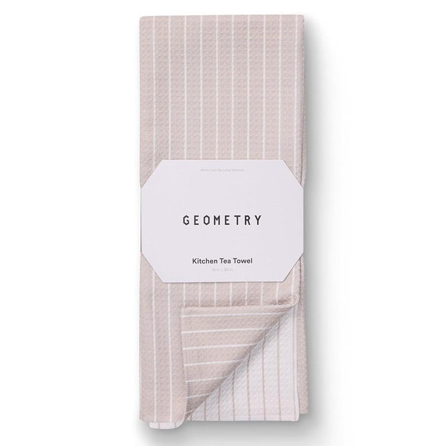 GEOMETRY Kitchen Tea Towels - Quick Dry Microfiber Dish Towels for Kitchen - Revelle 18" x 30" - 1 Pack