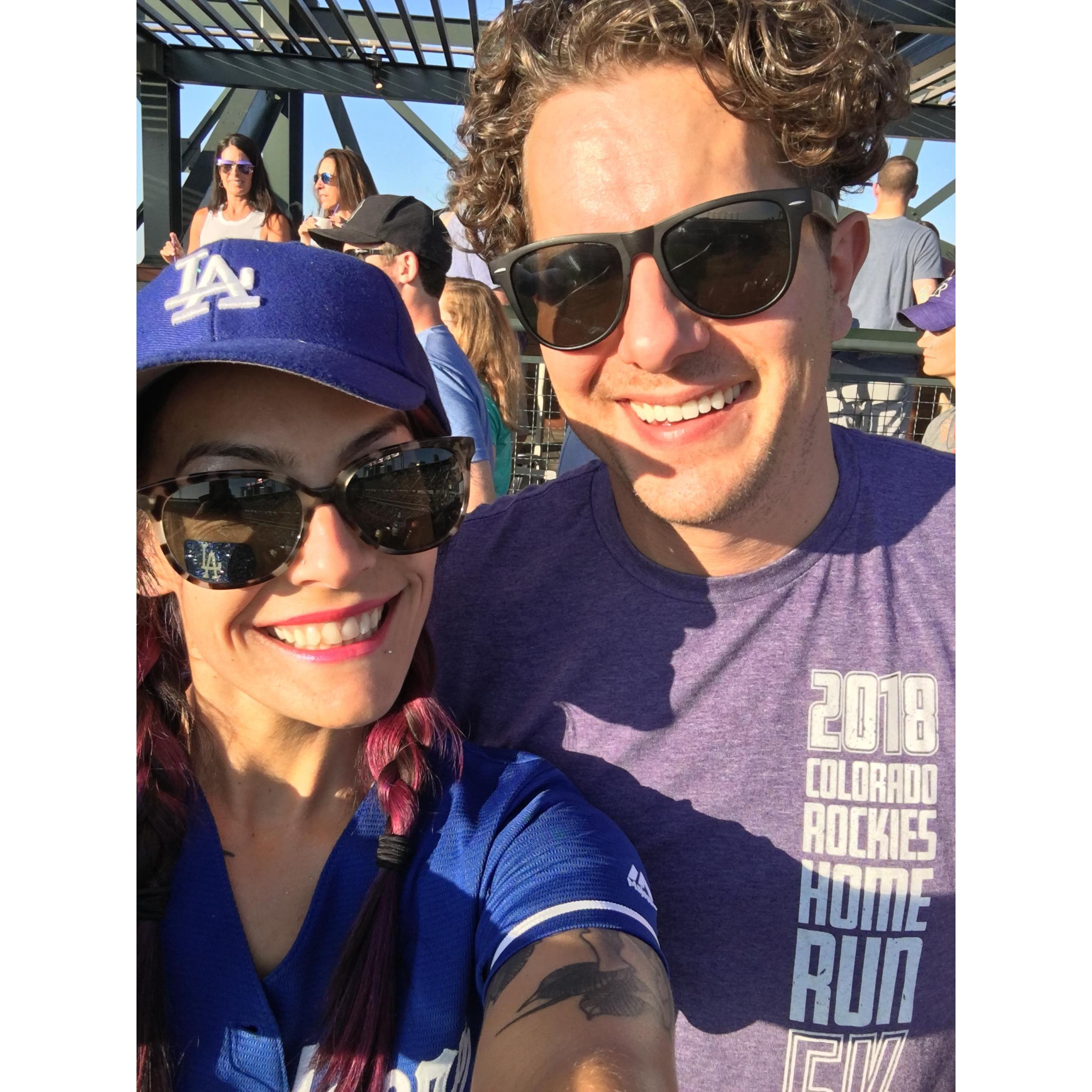 Annual outting to the Dodgers vs. Rockies game