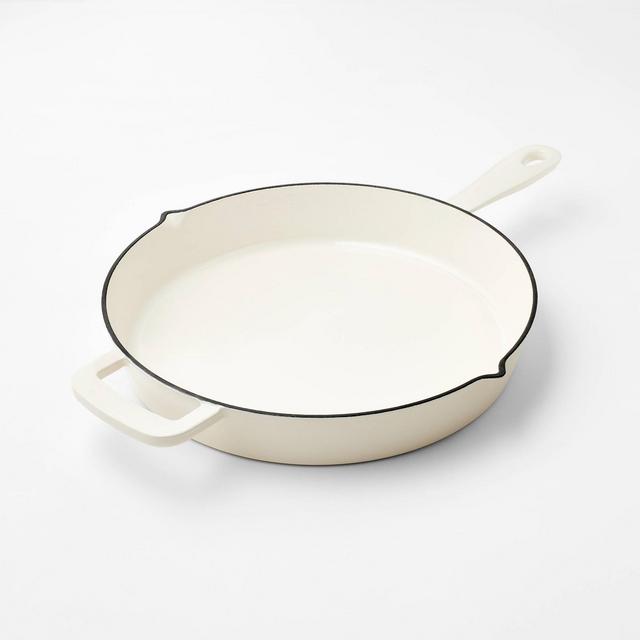 12" Enamel Skillet Cream - Figmint™