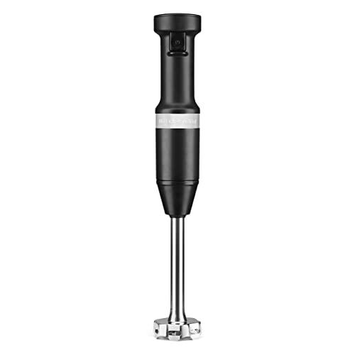 KitchenAid KHBV53BM Variable Speed Corded Hand Blender, Black Matte