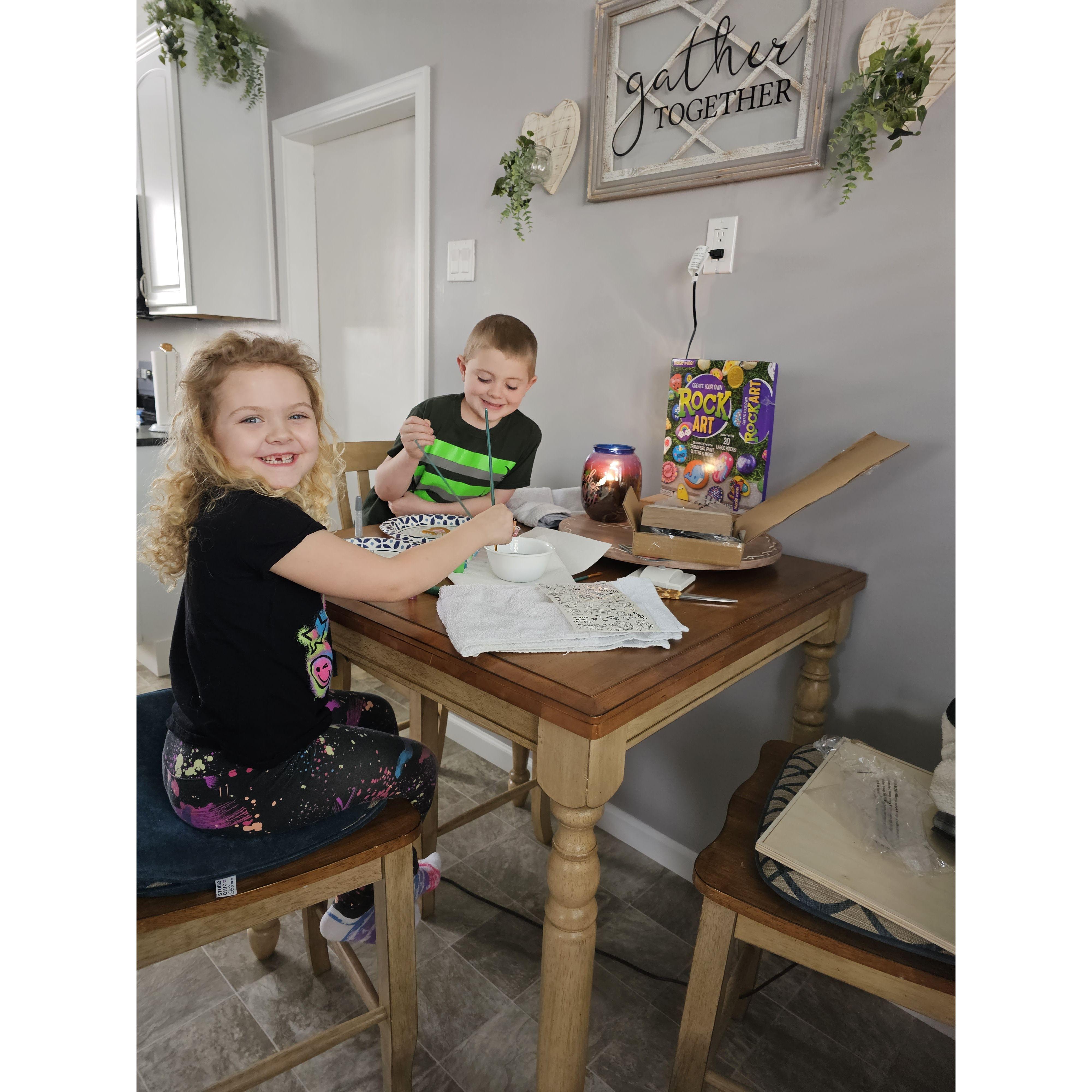 crafts time at Grandma Kandi's
