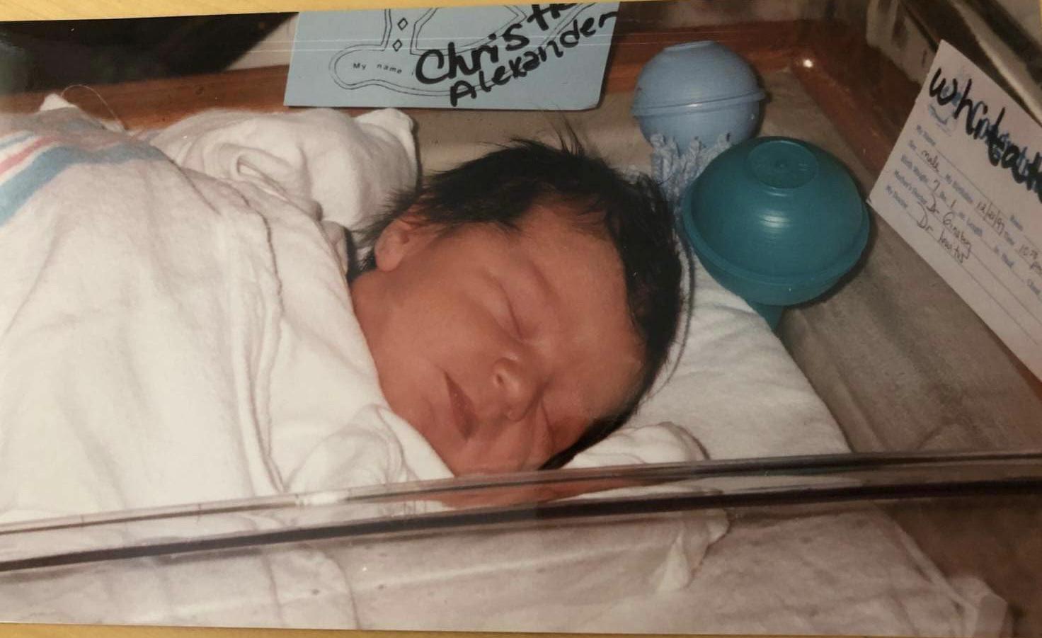 Christian as a newborn