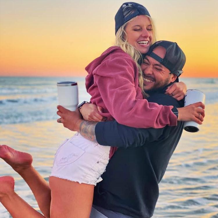 Our favorite place to be is at the beach.
