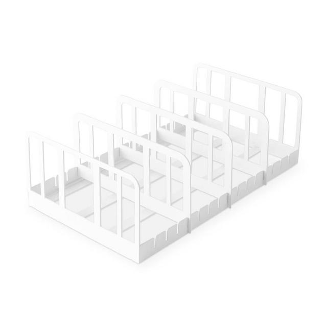 White Powder Coat Home Organization Lid Organizer, Powder Coated Metal