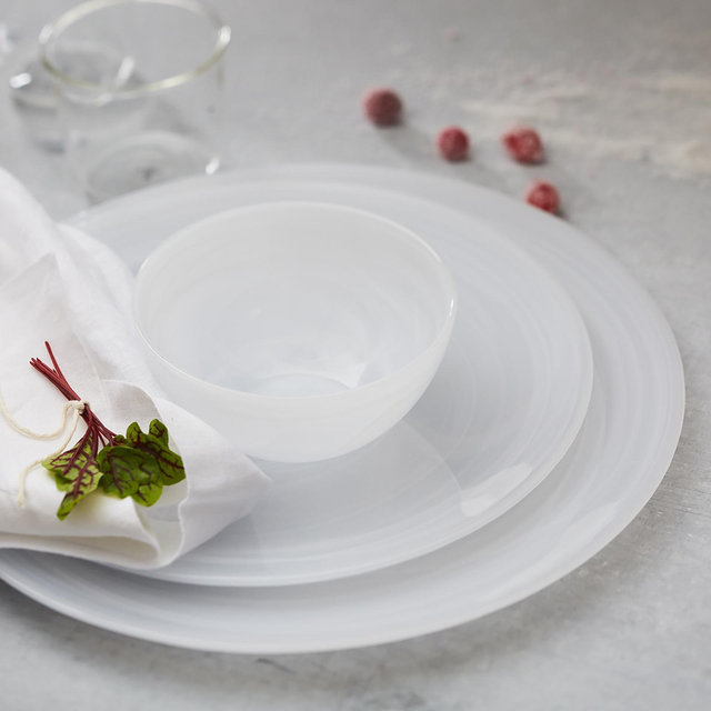 Mariposa, Alabaster Dinner Plate, Set of 4 | Zola