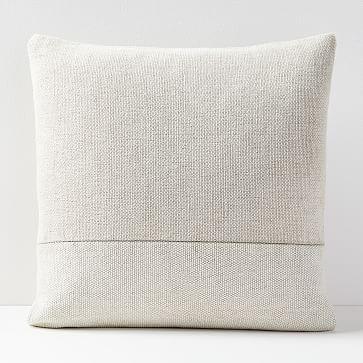 Cotton Canvas Pillow Cover, Stone, 18"x18"