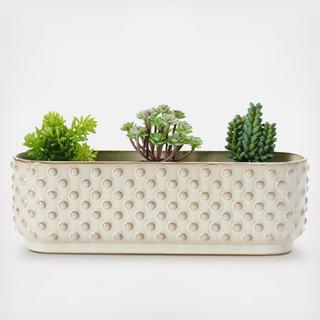 Stoneware Hobnail Window Planter