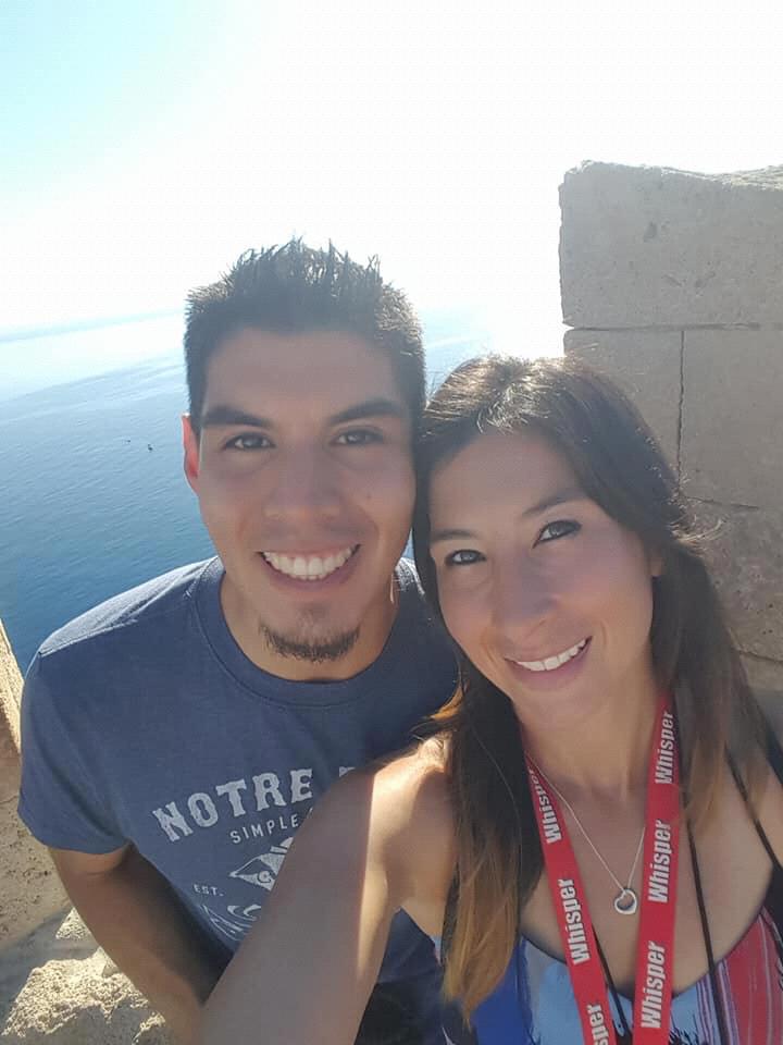 Enjoying rays from the sun God in Lindos, Greece