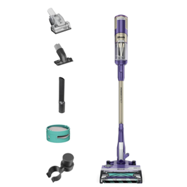 Shark POWERDETECT Ultra-Light Corded Stick Vacuum with DuoClean Technology, Self-Cleaning Brushroll for No Hair Wrap, Anti-Allergen Complete Seal & Odor Neutralizer Technology, Eggplant, HZ4002