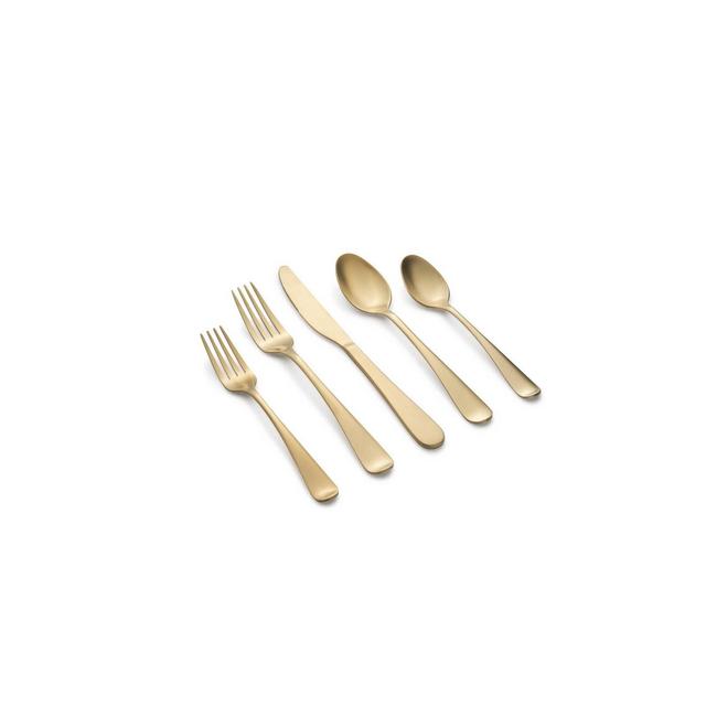 20pc Rhiannon Champagne Satin Flatware Set - Cambridge Silversmiths