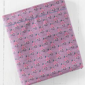 Cotton Flat Sheet - Teal Willow Medallion