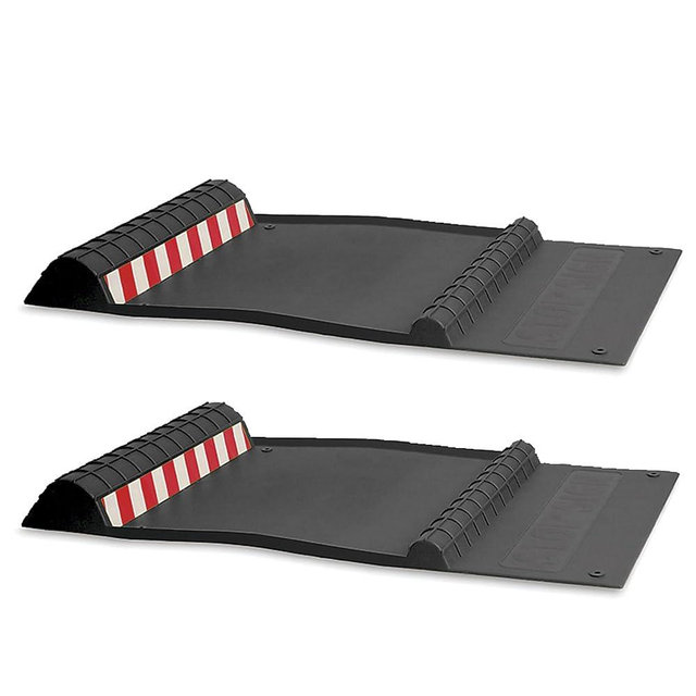 Maxsa 37358-2PK Park Right 21" x 11" x 2" Parking Mat, Black