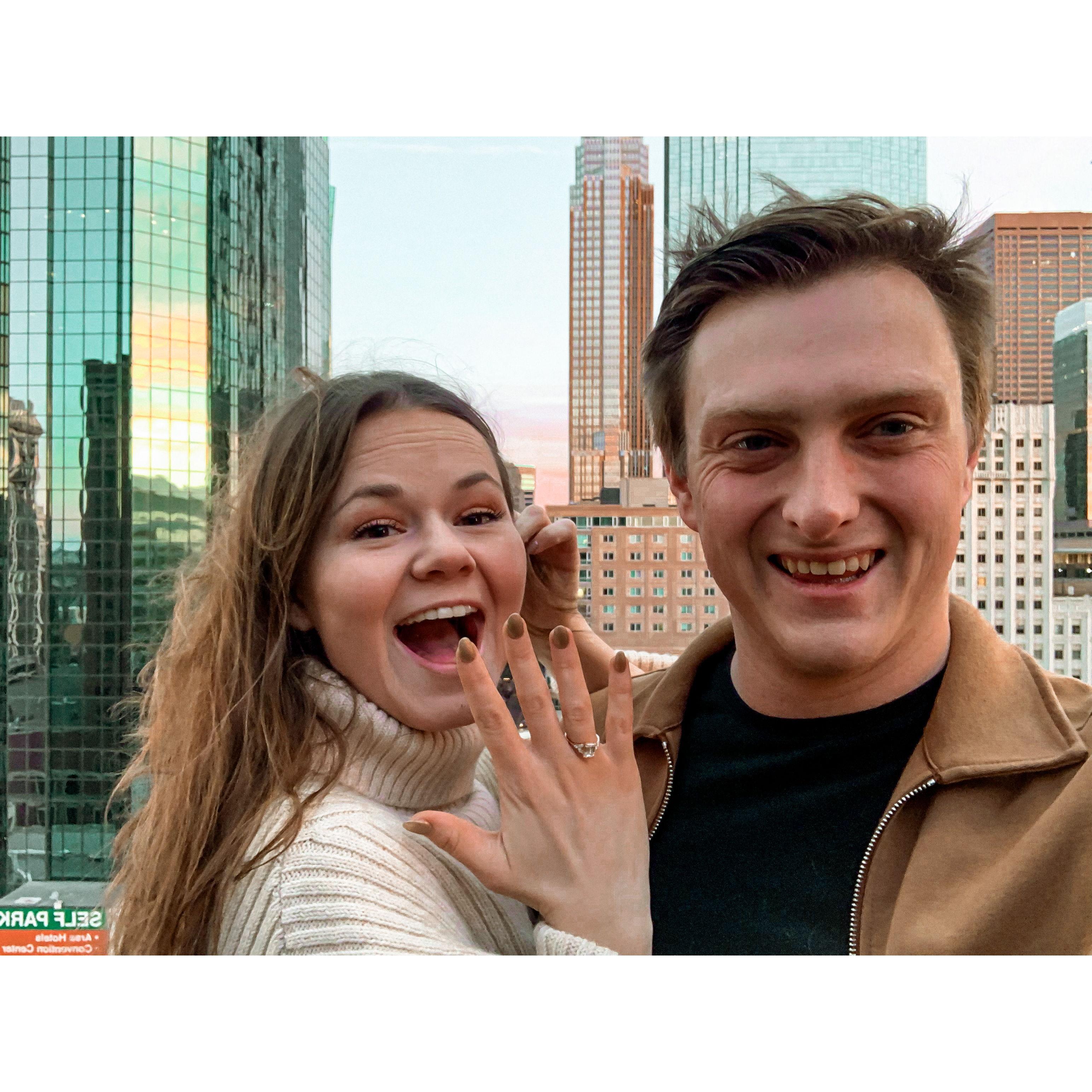 March 17th, 2022 - Taylor asked Celia to marry him. And she said YES!