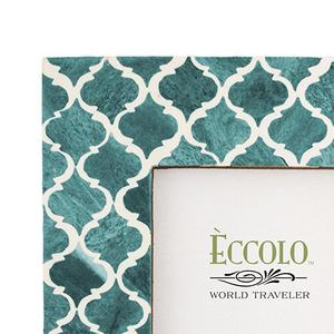 Eccolo Naturals Frame, Moorish Tiles Turquoise