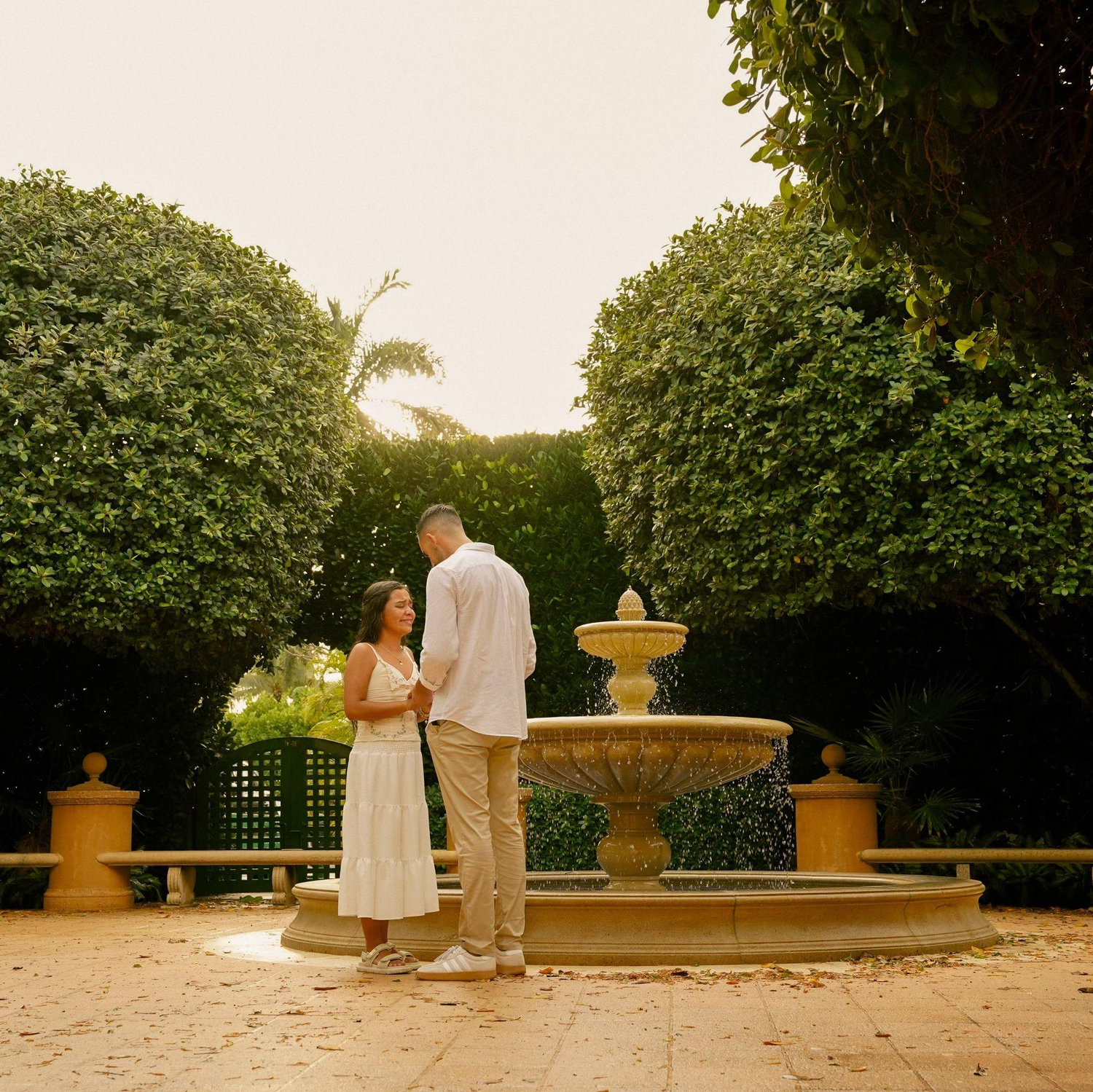 This is us praying right after getting engaged! Thank you Jesus :)