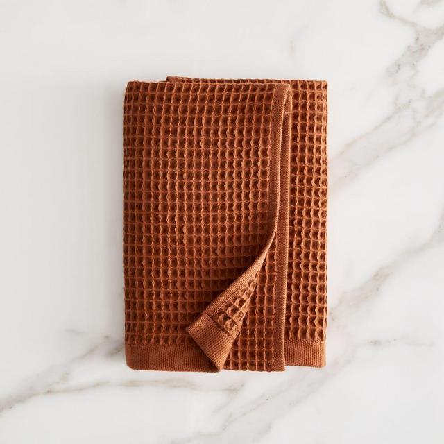Organic Waffle Towel, Hand Towel, Copper