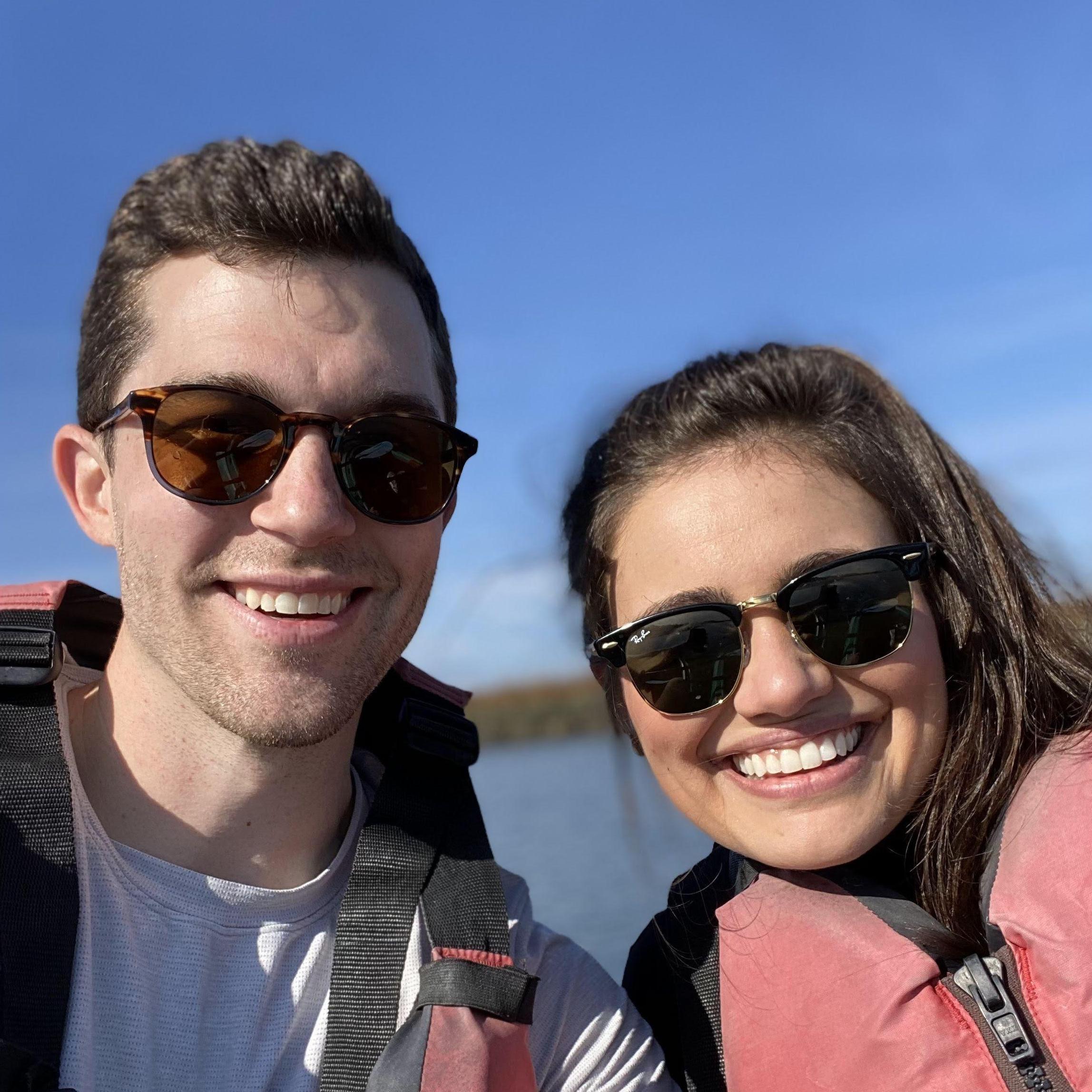 Brad loves to kayak - Paige participates!