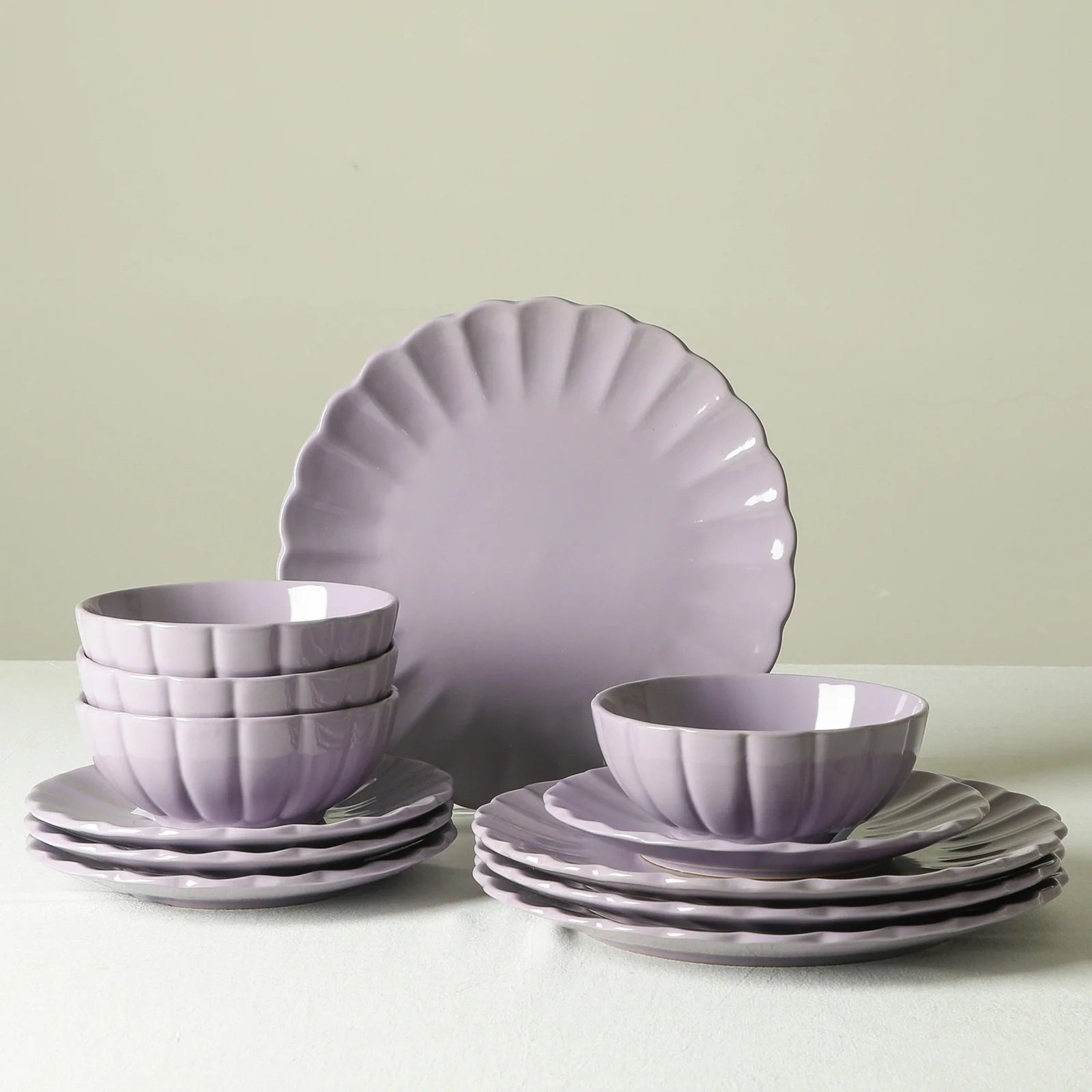 Earth & Clay, Phoenix 12-Piece Dinnerware Set, Service for 4 | Zola