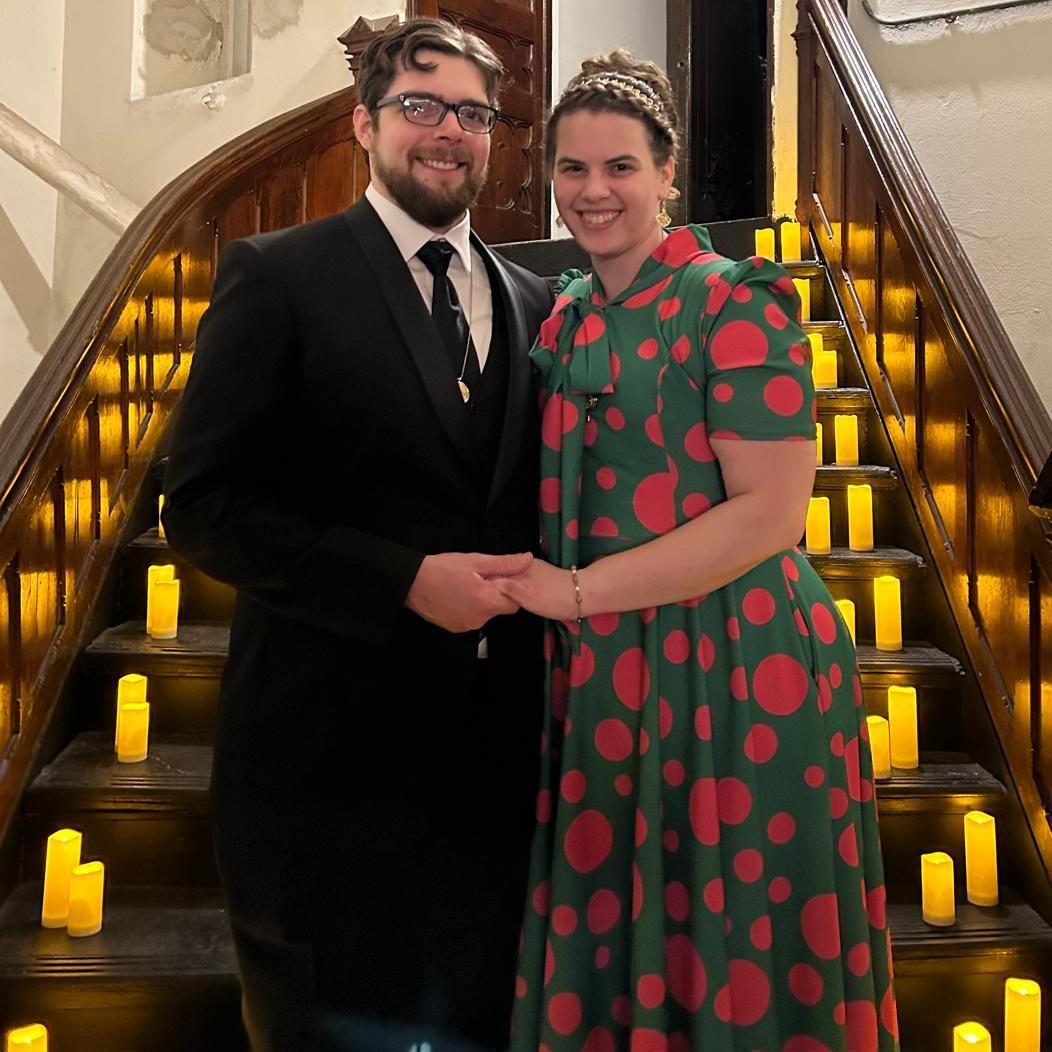 One of our best photos! The aesthetic at the ball was so beautiful!