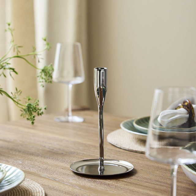 Kuba Taper Holder, Large, Chrome