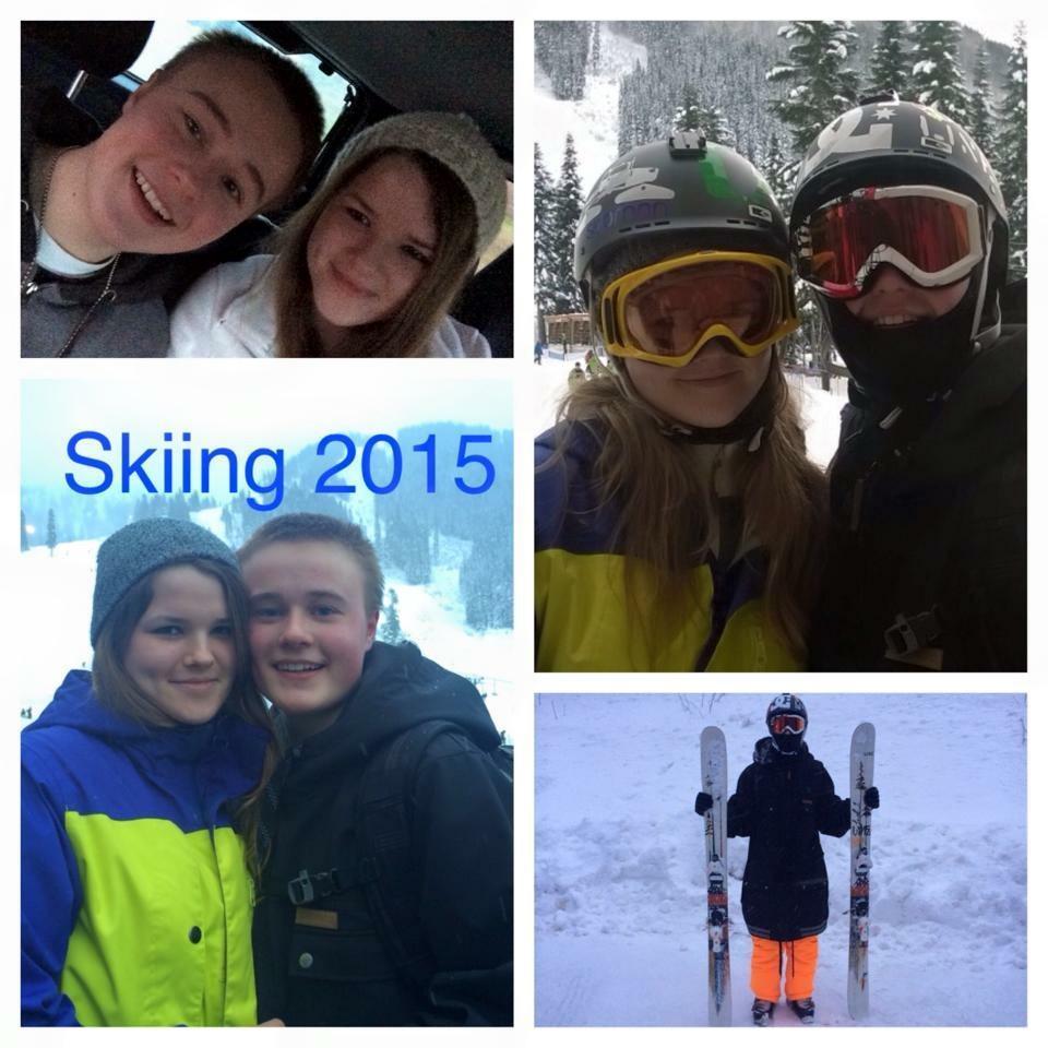 First time skiing together.