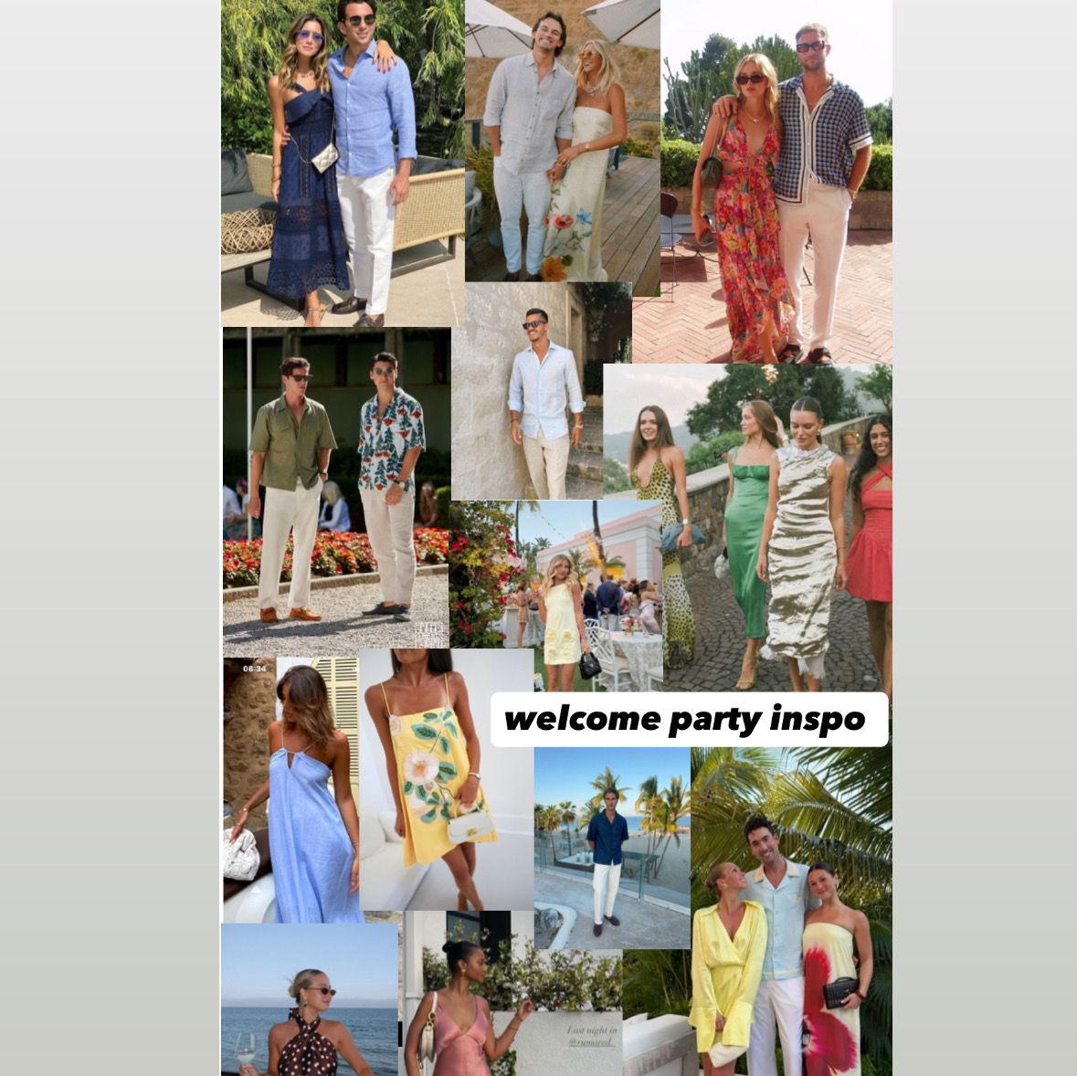 Welcome party dress code inspiration!