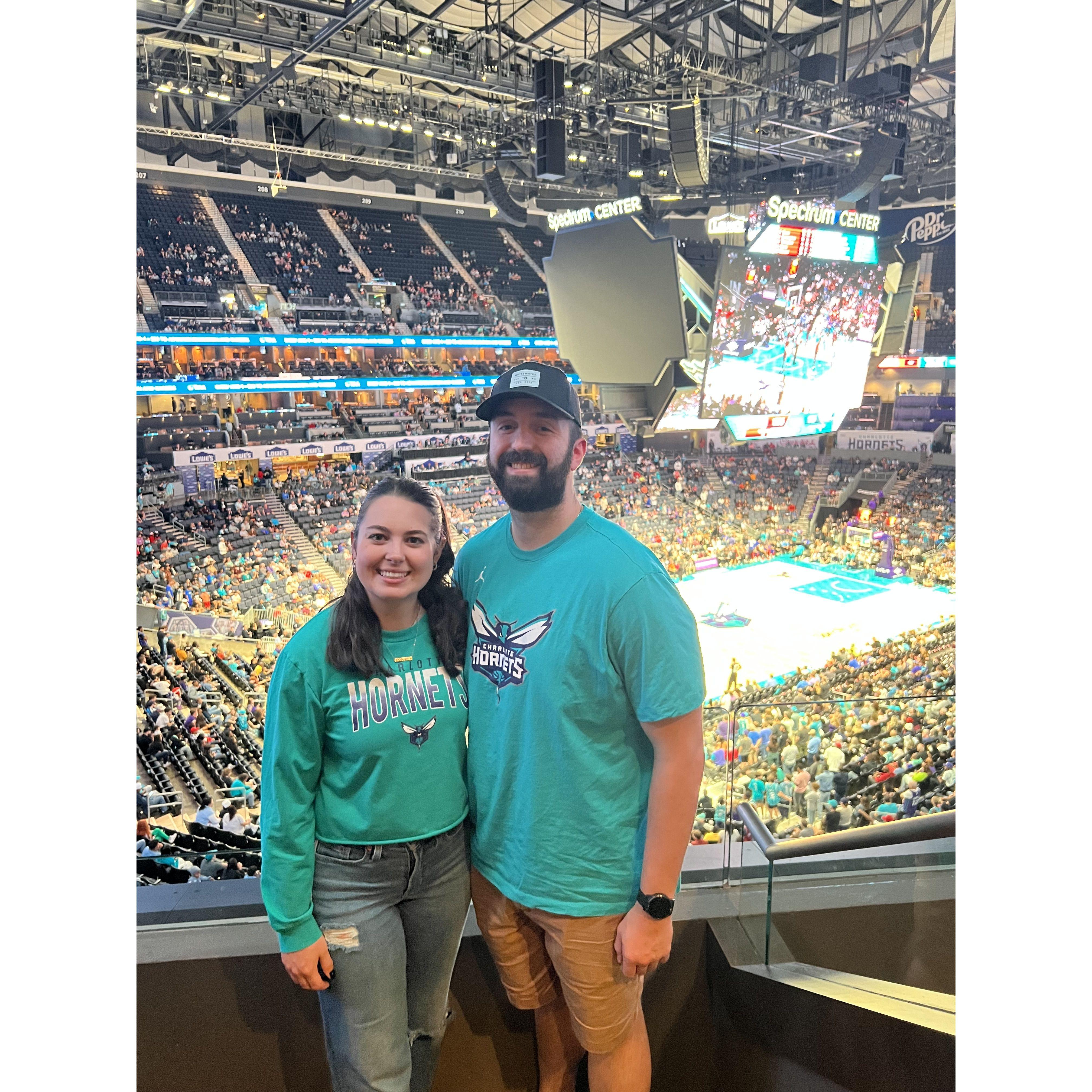 Box Seats at the Charlotte Hornets (October 2023)