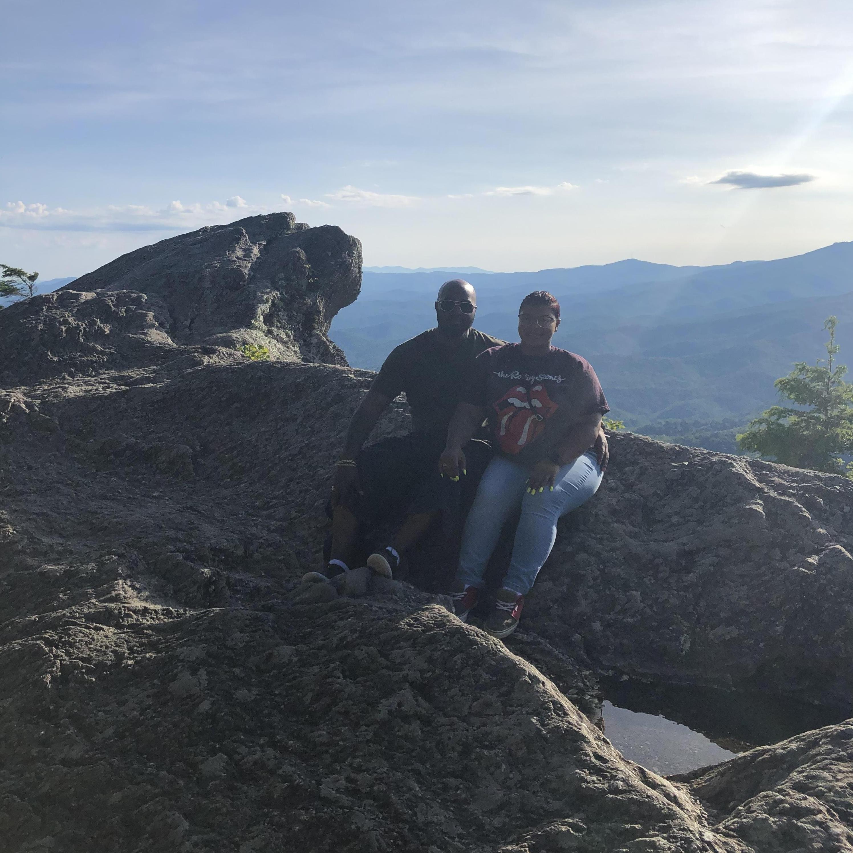 Visiting the beautiful mountains in Vernecia’s home state, North Carolina.