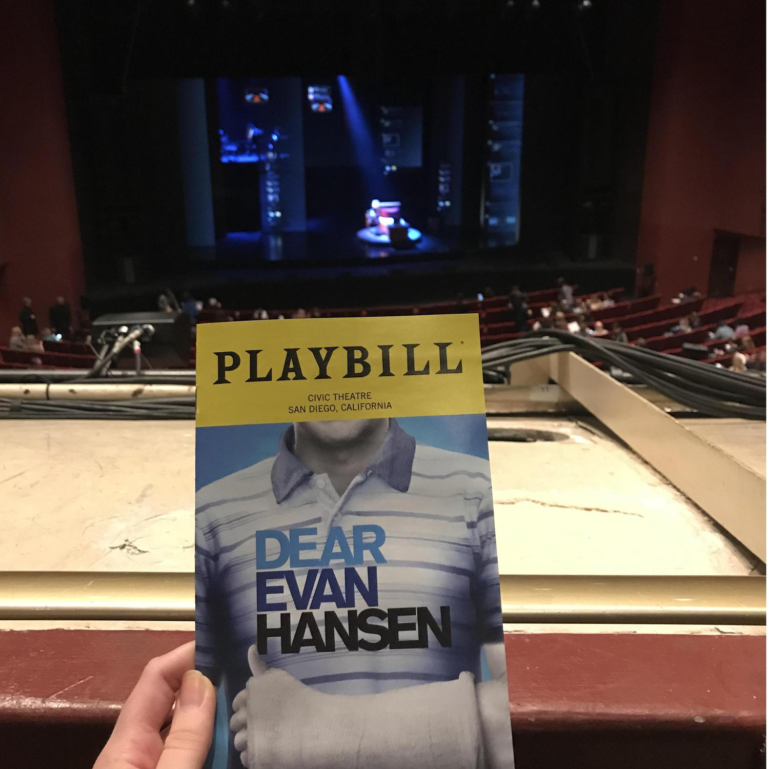 Our favorite show, Dear Evan Hansen in San Diego! January 2020