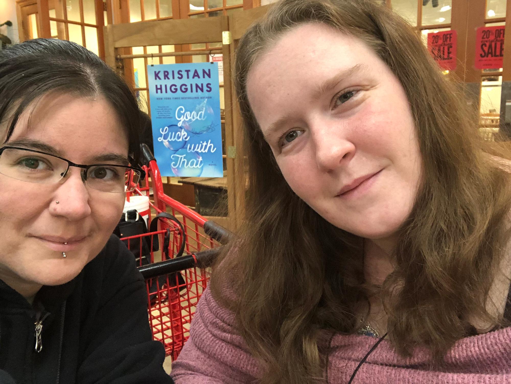 A selfie at our favorite book store!