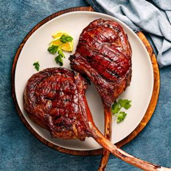 Honeymoon wagyu tomahawk steak dinner
