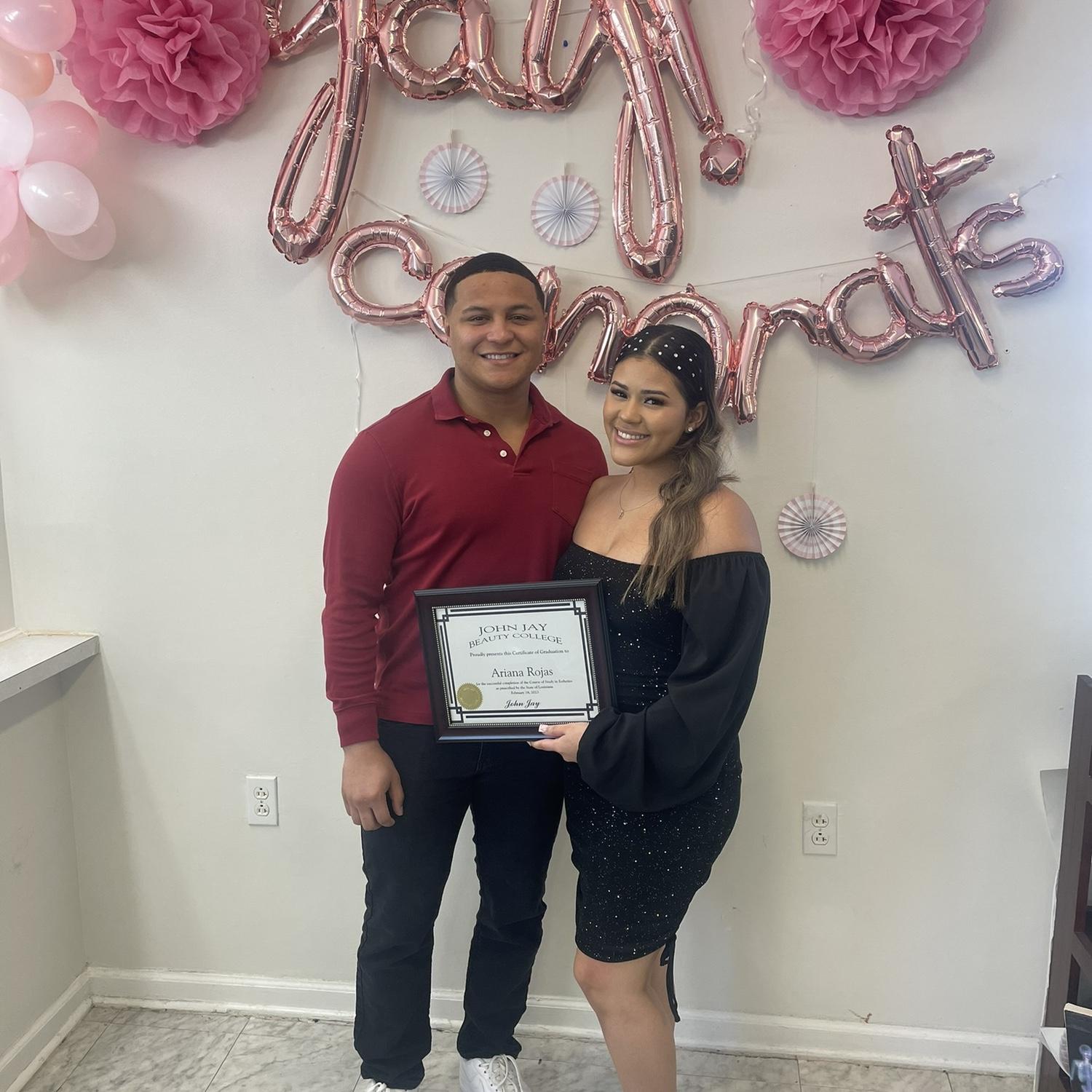 I graduated Beauty school with a Louisiana License in Esthetics !🩷