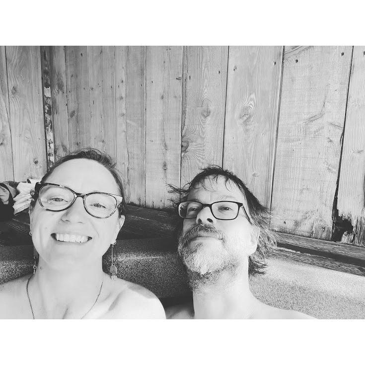 Hot tubbin' in Hot Springs, NC.