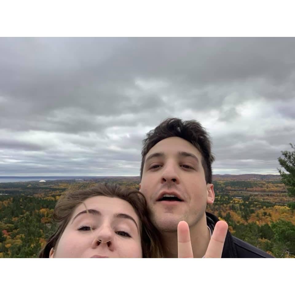 Celebrated our one year anniversary hiking in Marquette, MI!