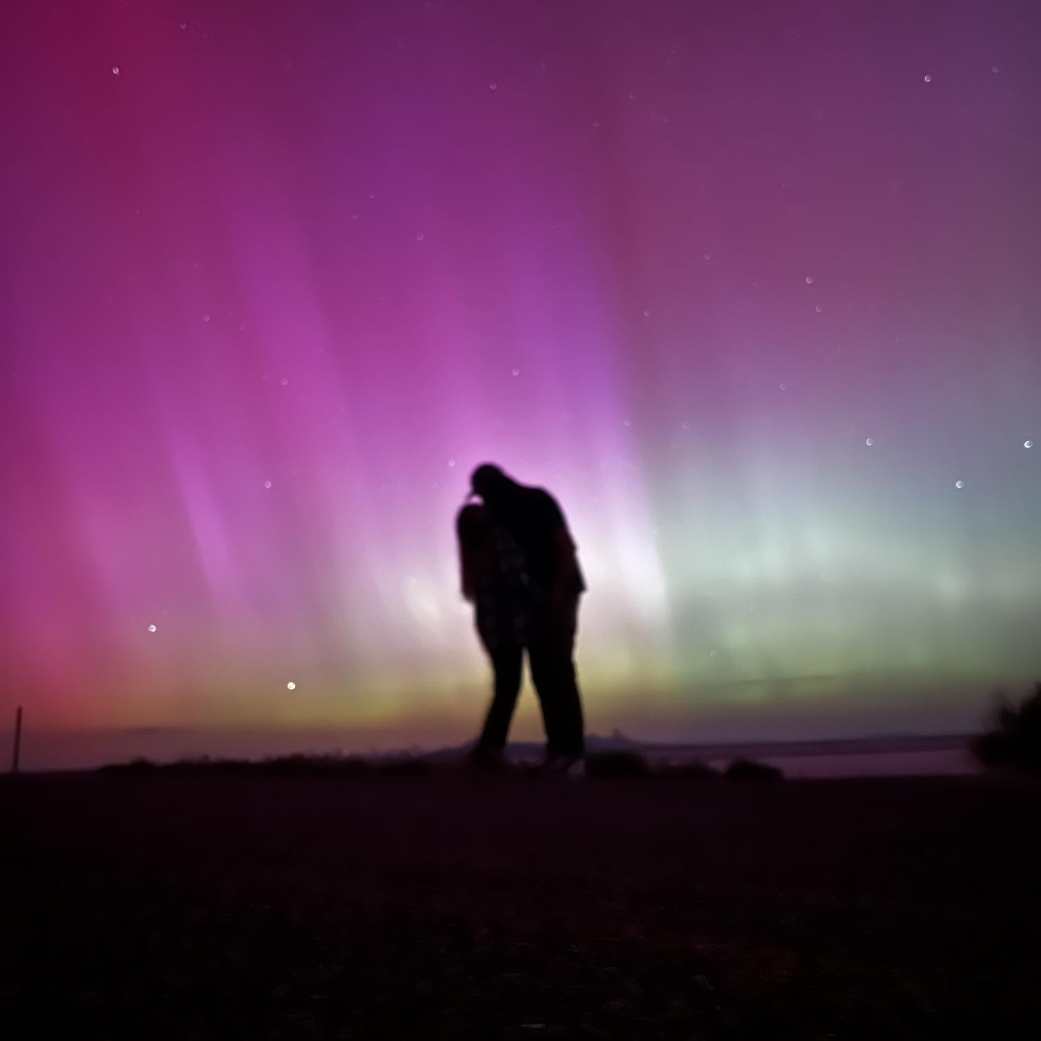 In the Utah West Desert during the solar storms of May 2024