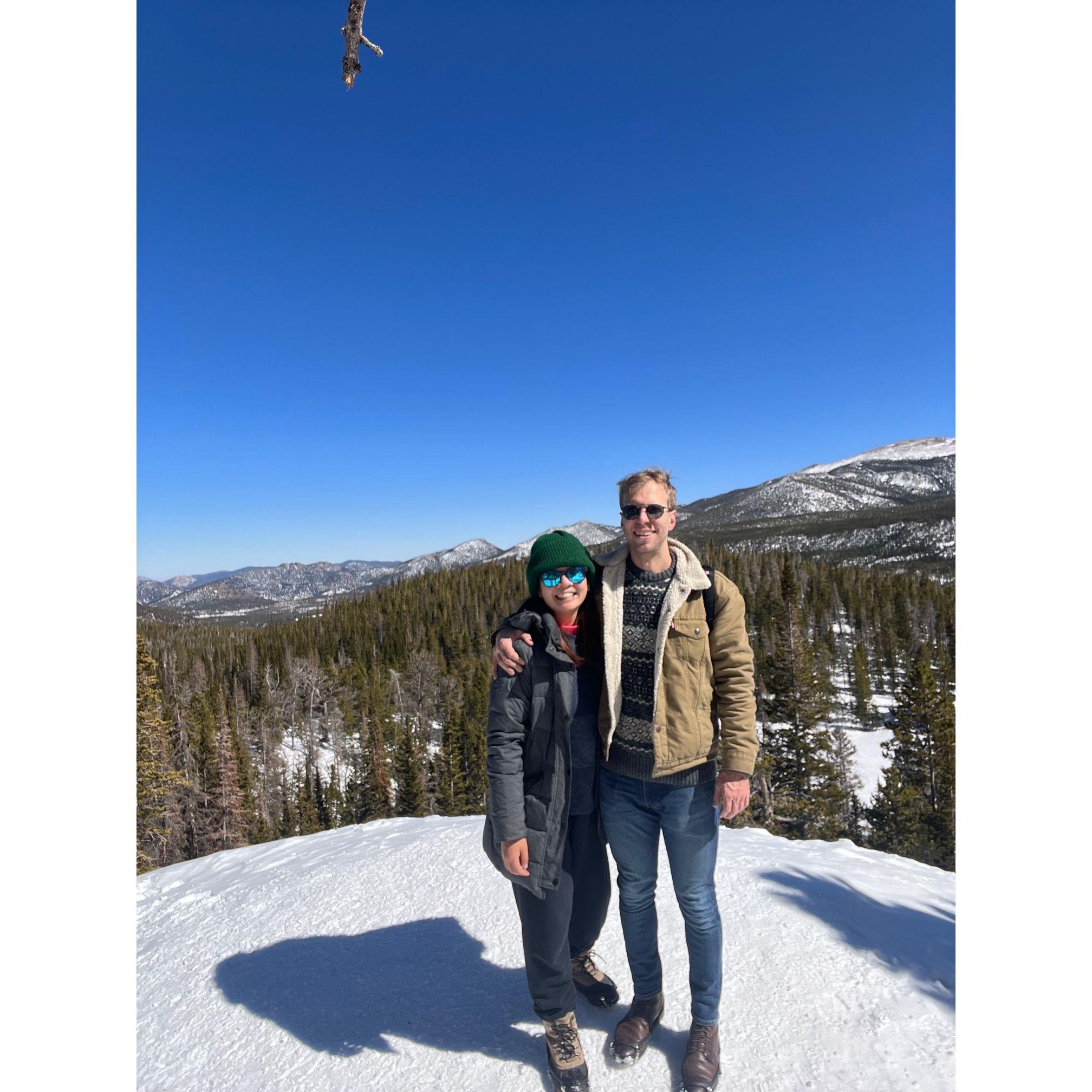 on a mountain in colorado