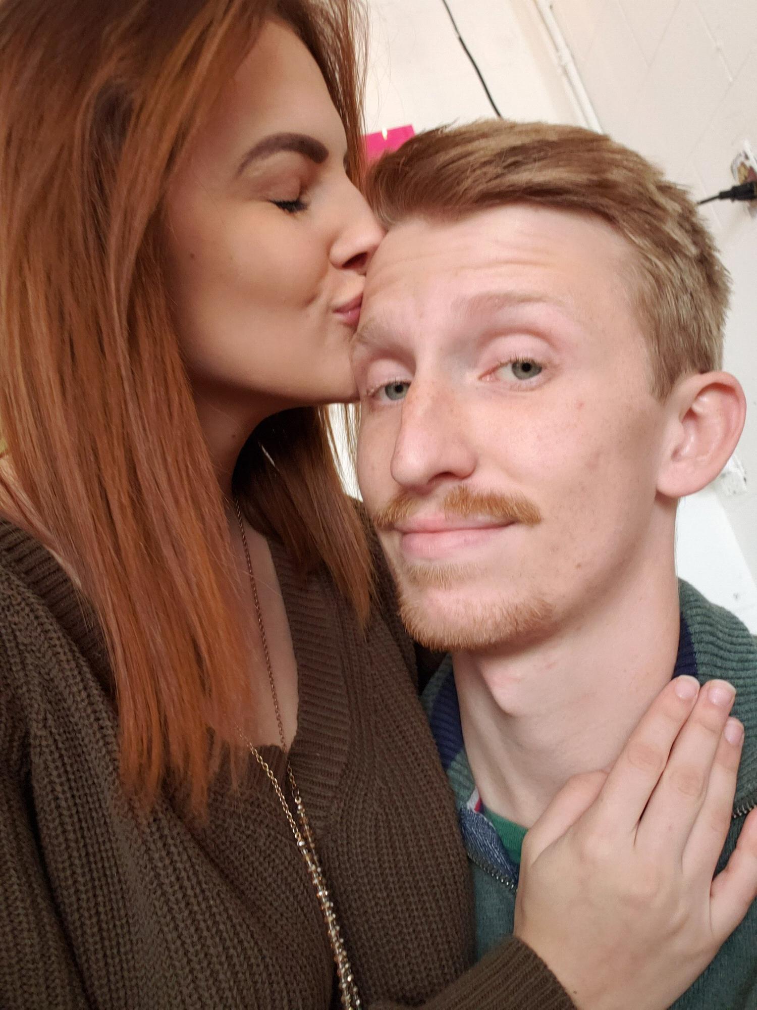 Jessica and Chase on Chase’s birthday in November 2019.