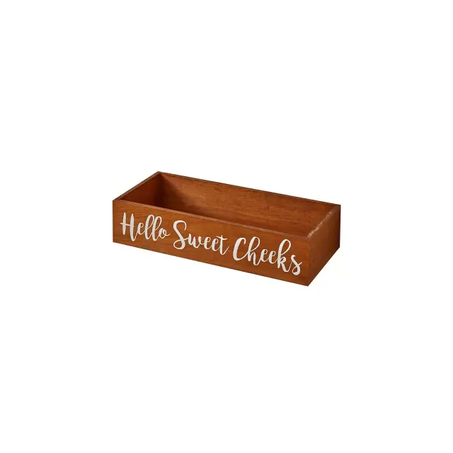 The Lakeside Collection Toilet Tank Topper Trays - Hello Sweet Cheeks