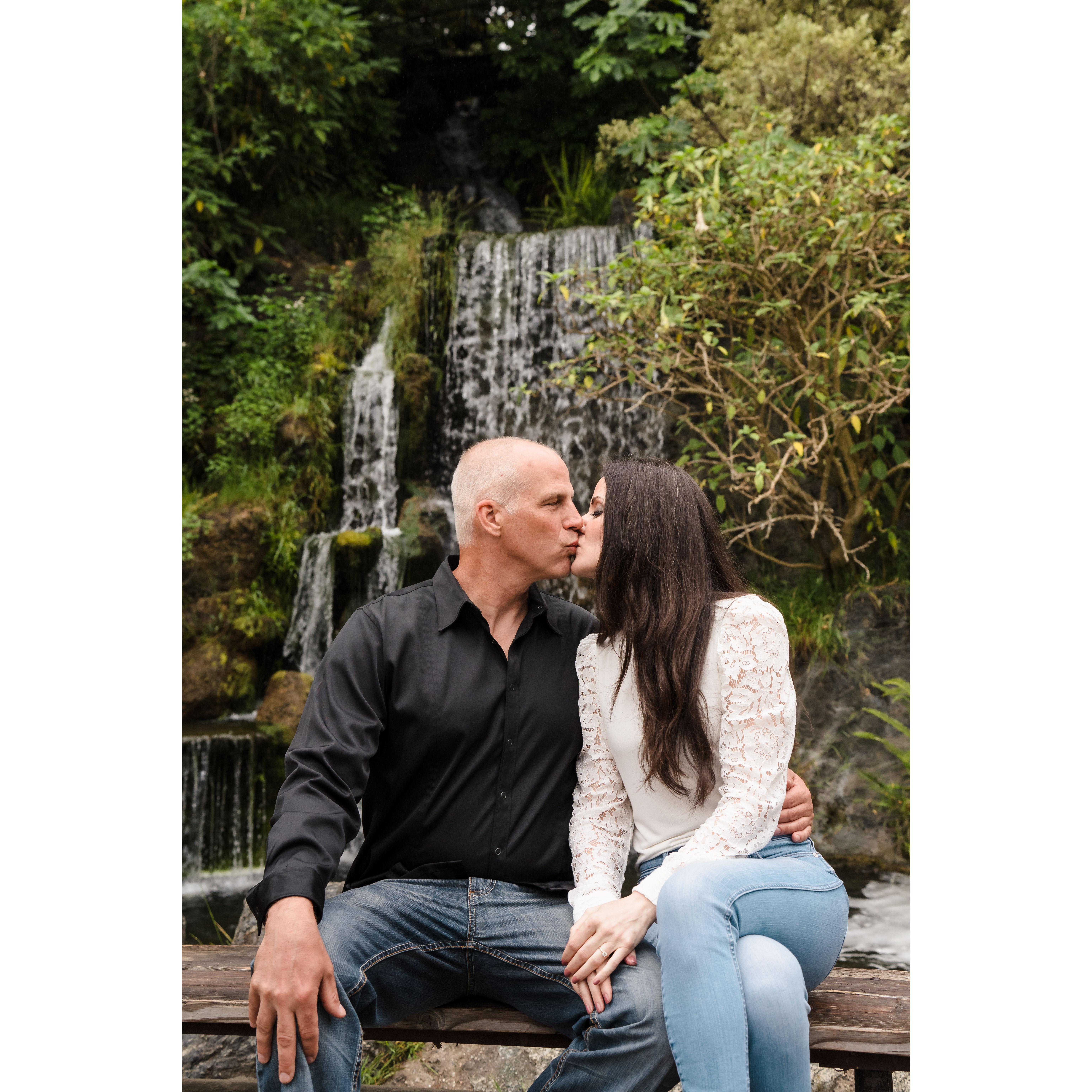 June 2023 engagement photo shoot at LA Arboretum & Botanical Garden