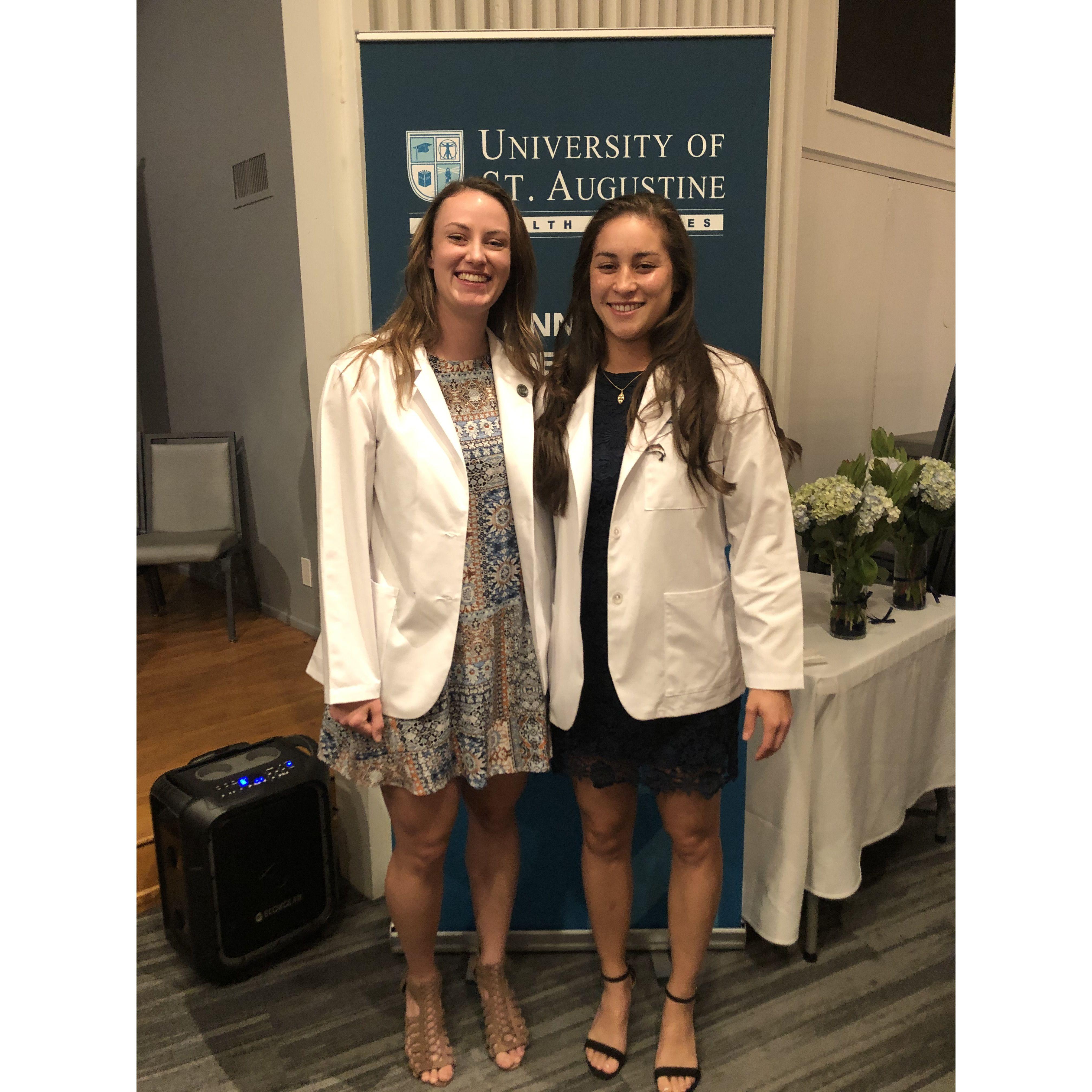 Our white coat ceremony before our first clinical rotations in physical therapy school.