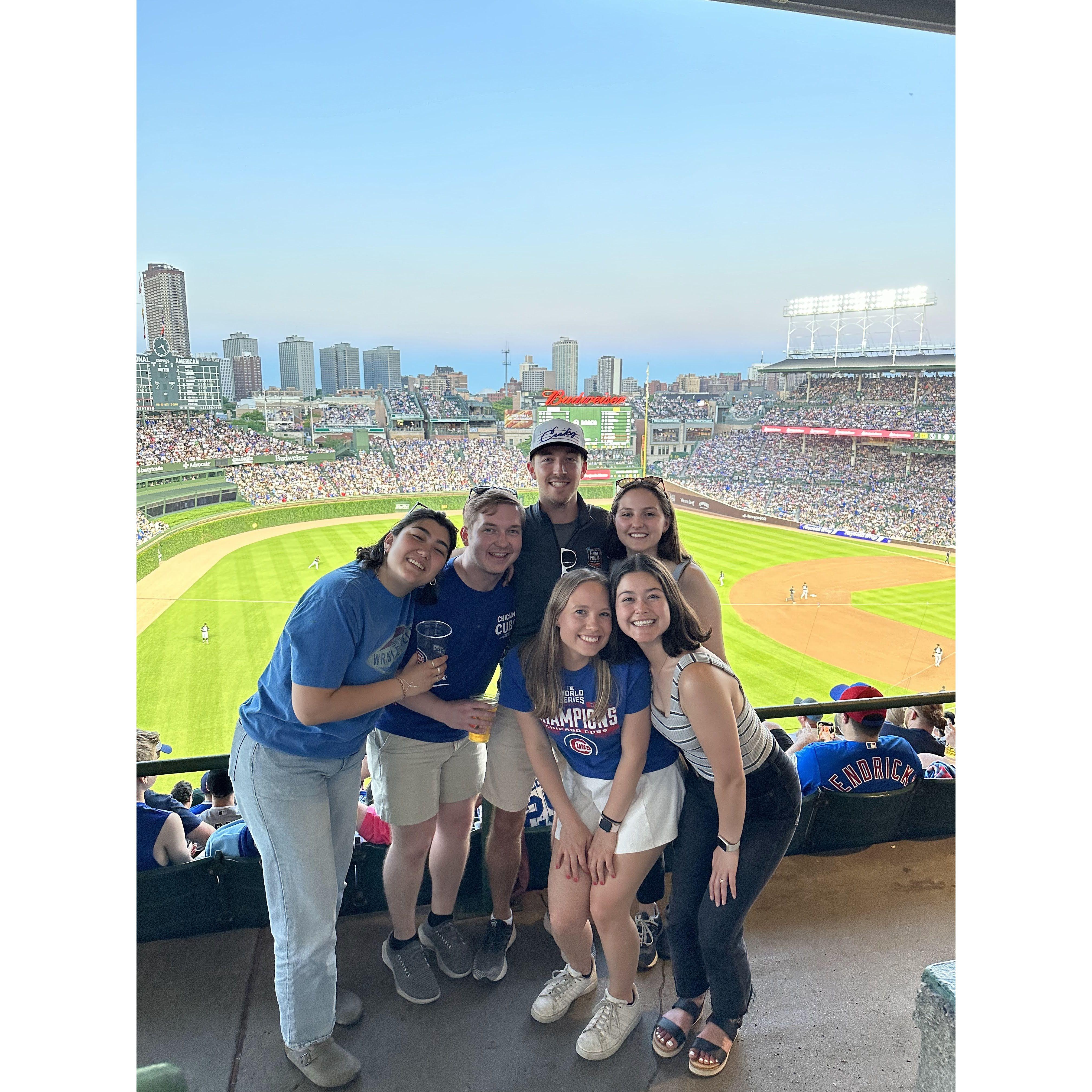 Cubs game at Wrigley when Ilayda was visiting Chicago