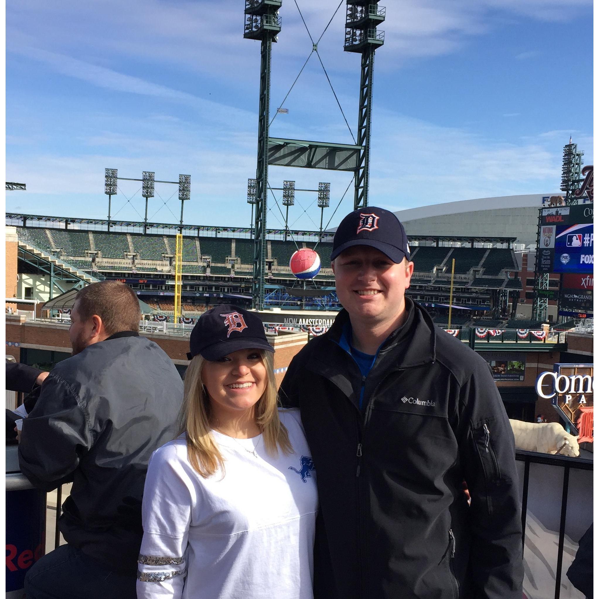The first "big" date Randy took Lana on. A Lions game followed by a Tigers game in the same day!