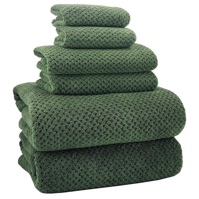 ANKING 40x80 Inches Bath Sheets Extra Large Bath Towels for Adults Super Soft Quick Dry Light Weight Lint Free Microfiber Shower Towels (Olive Green,6Pack)