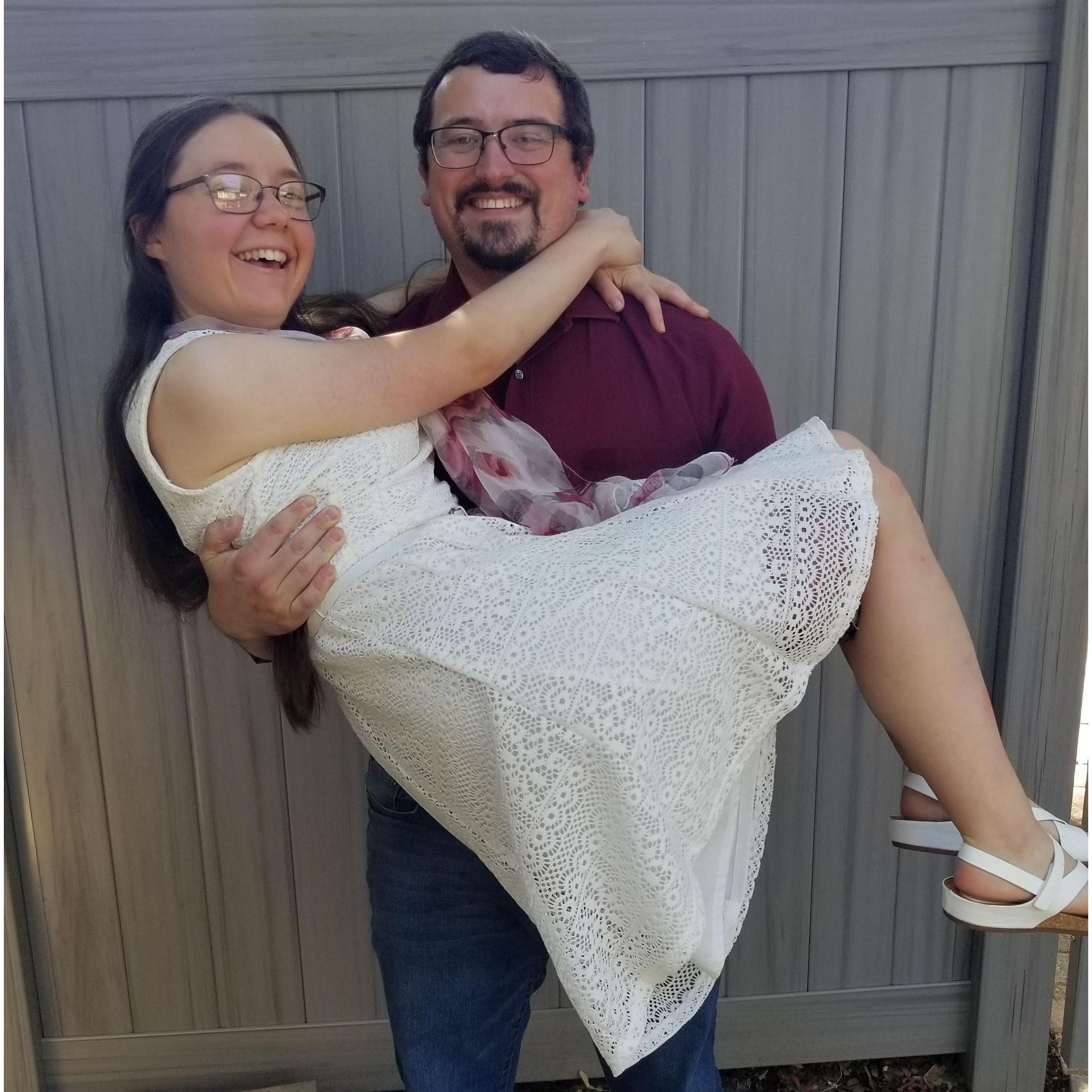 Josh is so strong :) This photo became Josh's lock screen for a while. Thanks to Robbie for taking the picture!